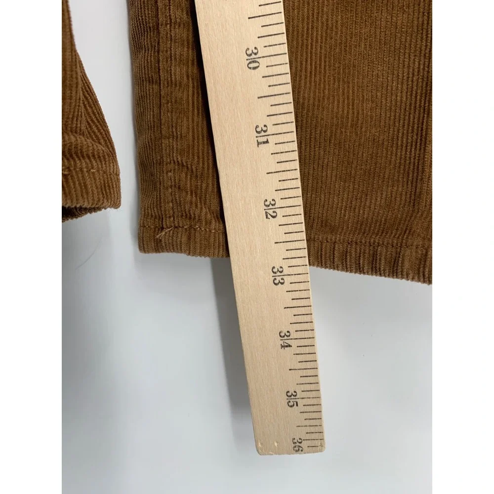 J Crew Corduroy Pants Mens 34x34 Brown Slim Fit Flex Stretch Fall Preppy